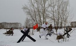 Фрагмент реконструкции последнего боя Е. С. Белинского